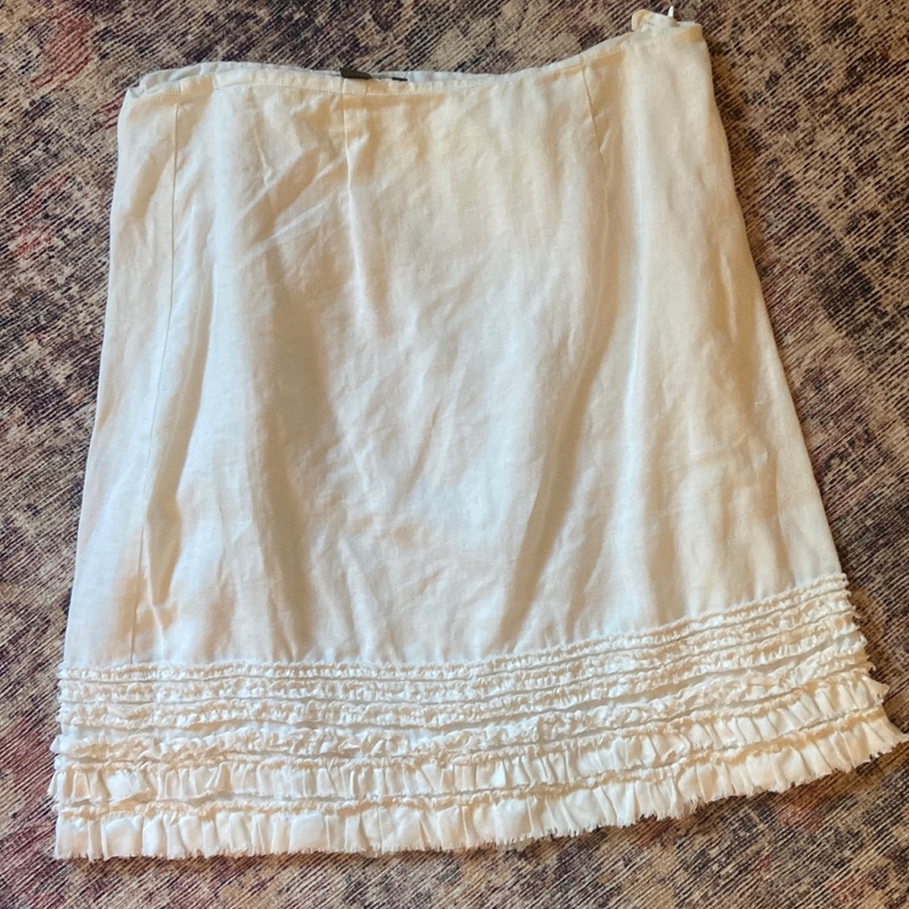 Tommy Bahama linen white skirt size 4